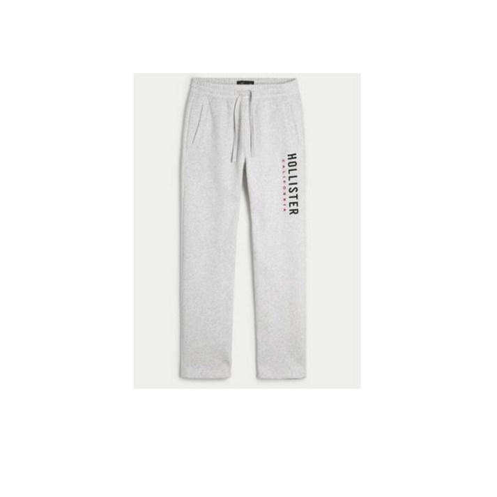 4. 뉴욕1 NEW 홀리스터 남자 케쥬얼 로고 스트레이트 기모 긴바지 LIGHT HEATHER GREY 4. 뉴욕1 NEW 홀리스터 남자 케쥬얼 로고 스트레이트 기모 긴바지 LIGHT HEATHER GREY