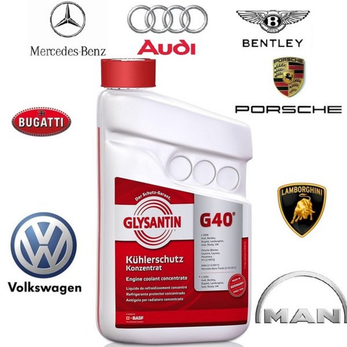 독일산 벤츠 공식인증 냉각수 부동액 사계절 순정품 바스프 글리산틴 G40 1L