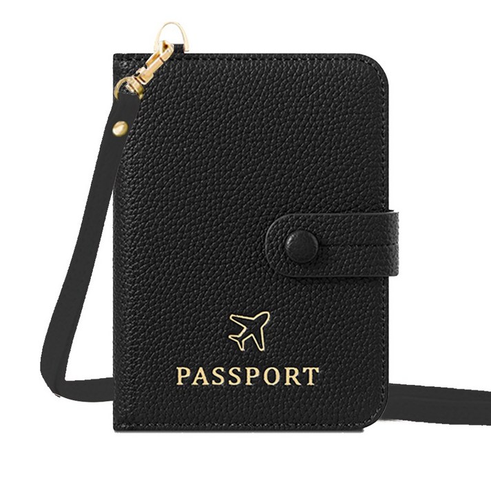 라라무 두손편한 패스앤코 목걸이형 RFID 방지 여권케이스 해킹차단 지갑