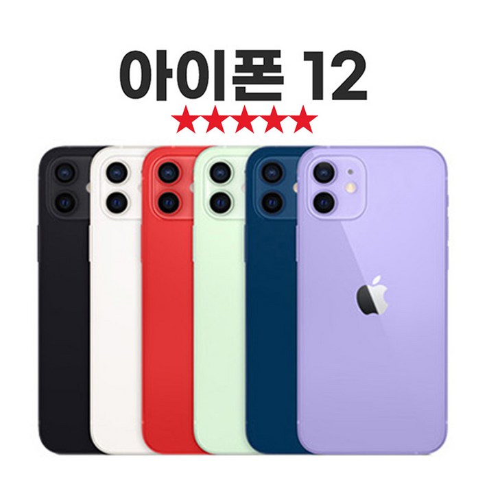 SUNRISE MALL 애플 아이폰12 Apple iPhone 중고폰 리퍼폰 공기계 자급제 알뜰폰, 64GB, 그린