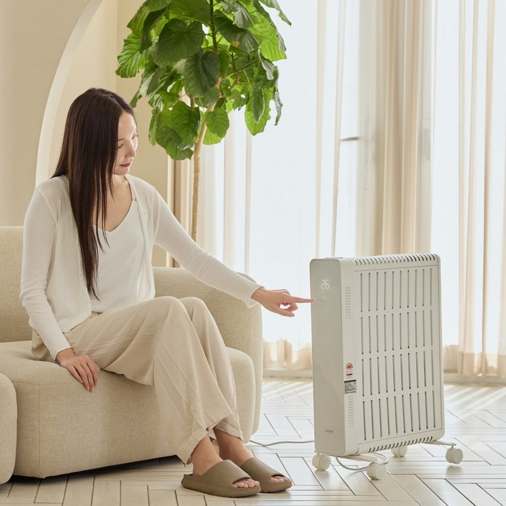 비나잇 전기 히터 가정용 무소음, 화이트