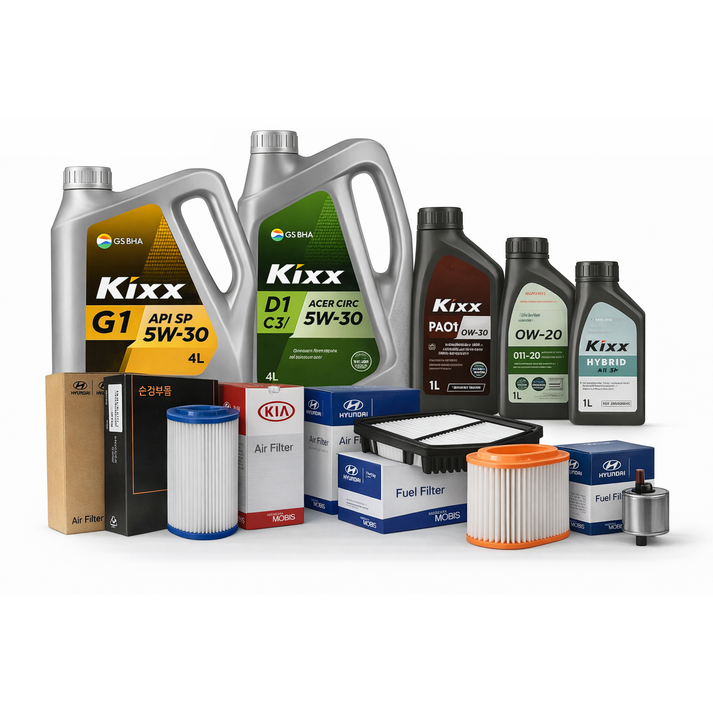 GV80 JX1 20/24년형 20-27년식 GDI 람다3 3.5 터보 가솔린 7L 순정필터 킥스오일 G1 SP, 1세트, GV80, 현대