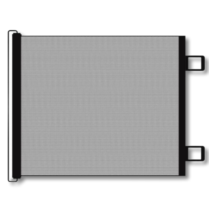 밍프 슬라이딩 반려동물 안전문 대형, 1개, 블랙