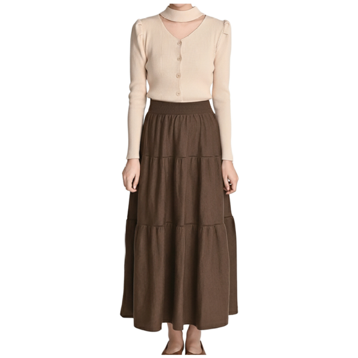 클레이스 캉캉 니트 스커트