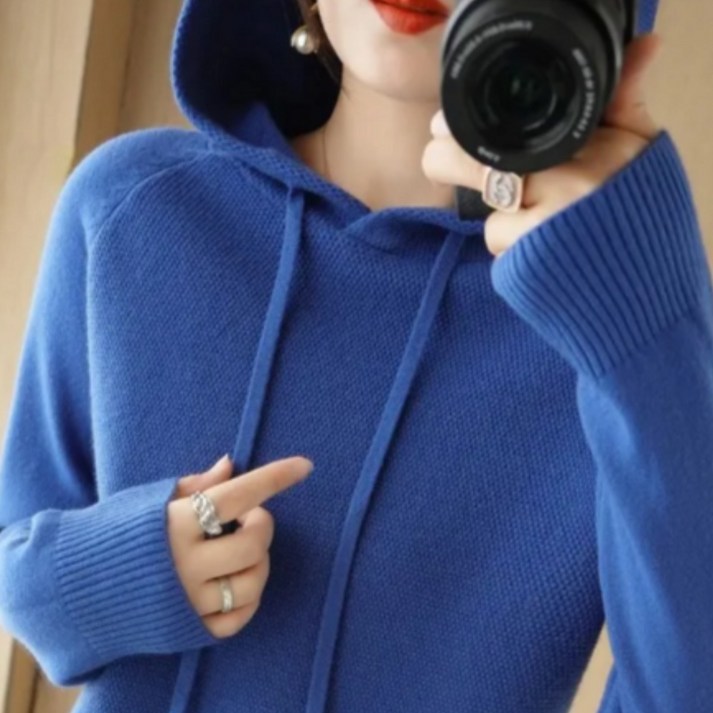 써니핏 데일리 후드니트 S2006