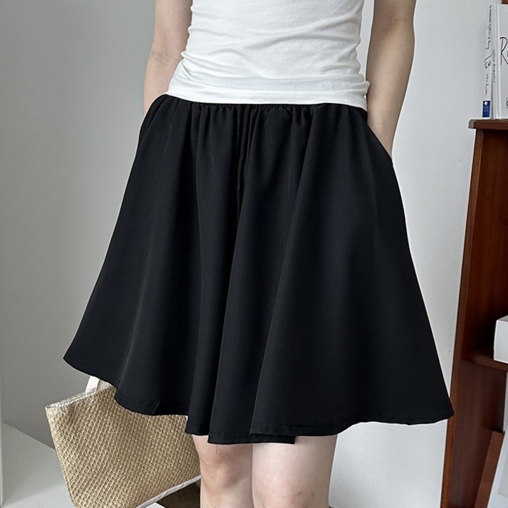라라온 허리밴딩 A라인 플레어 치마바지 TSP711