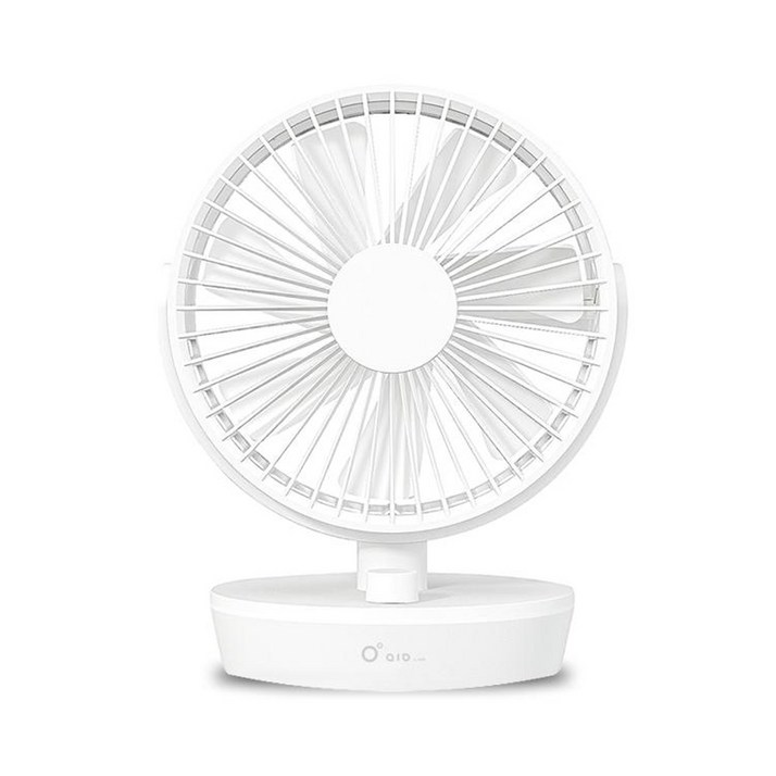 아이오랩 탁상용 타이머기능 아이서큘 에어 미니 무선 써큘레이터 선풍기, 단일상품, 화이트