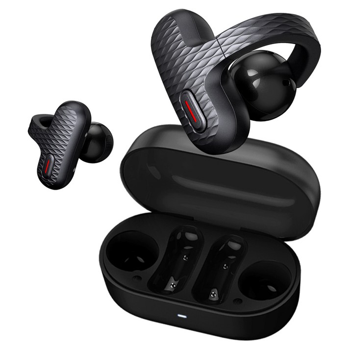 어메이즈핏 Amazfit UP AI ENC 오픈 귀걸이형 블루투스5.3 이어폰, A2427, 블랙 어메이즈핏 Amazfit UP AI ENC 오픈 귀걸이형 블루투스5.3 이어폰, A2427, 블랙