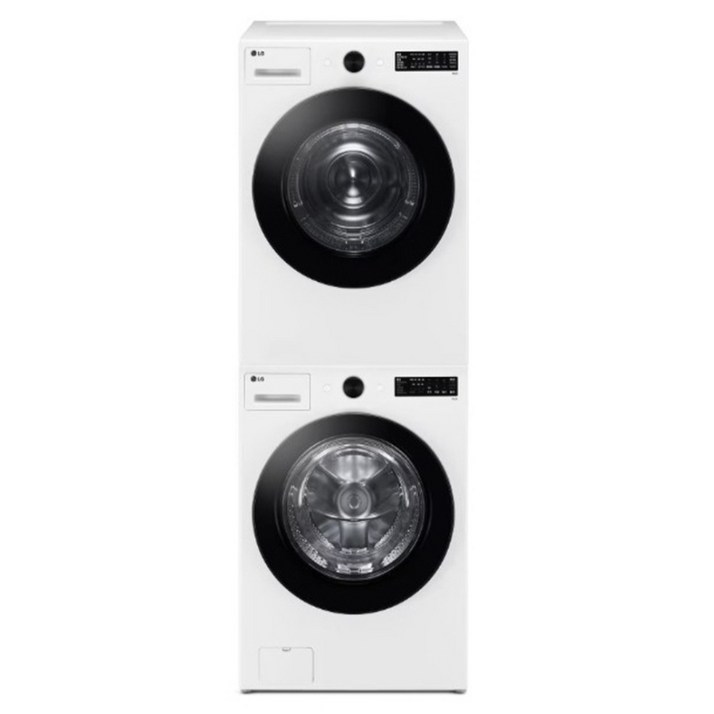 LG전자 트롬 오브제컬렉션 세탁기  건조기  스태킹키트 세트 KFG19WN8WN 19kg  18kg 방문설치