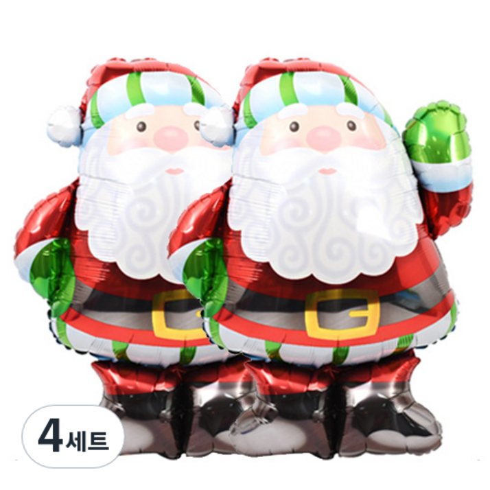 크리스마스 은박풍선 슈퍼쉐입 2p + 손펌프 랜덤발송