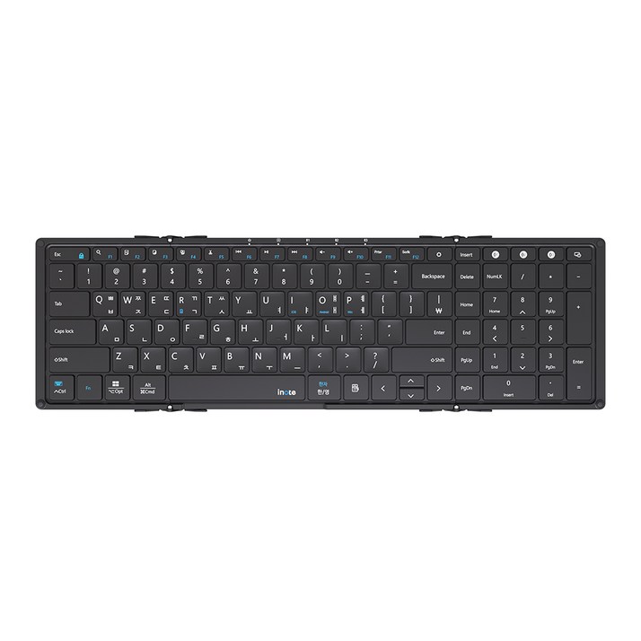 아이노트 XFolding 멀티페어링 풀사이즈 접이식 블루투스 무선 키보드, 블랙, XK903B 아이노트 XFolding 멀티페어링 풀사이즈 접이식 블루투스 무선 키보드, 블랙, XK903B