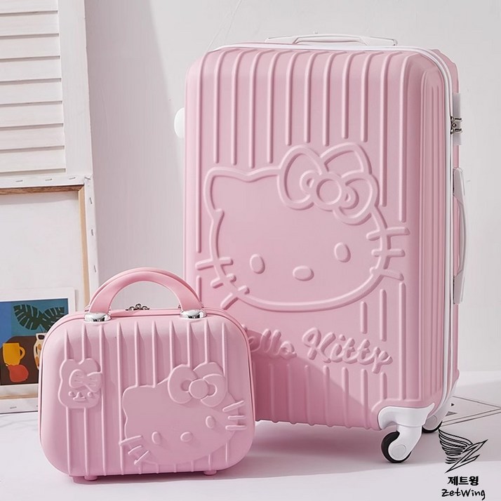 헬로키티 캐리어 여행용 핑크 키티 기내용 레디백 세트