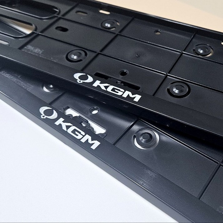 KGM 쌍용 번호판가드호환형 렉스턴스포츠 티볼리 토레스 코란도, 블랙, 1개