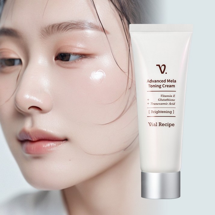 바이알레시피 멜라 토닝 트라넥삼산 글루타치온 비타민E 색소침착 기미잡티 크림, 1개, 70ml 바이알레시피 멜라 토닝 트라넥삼산 글루타치온 비타민E 색소침착 기미잡티 크림, 1개, 70ml