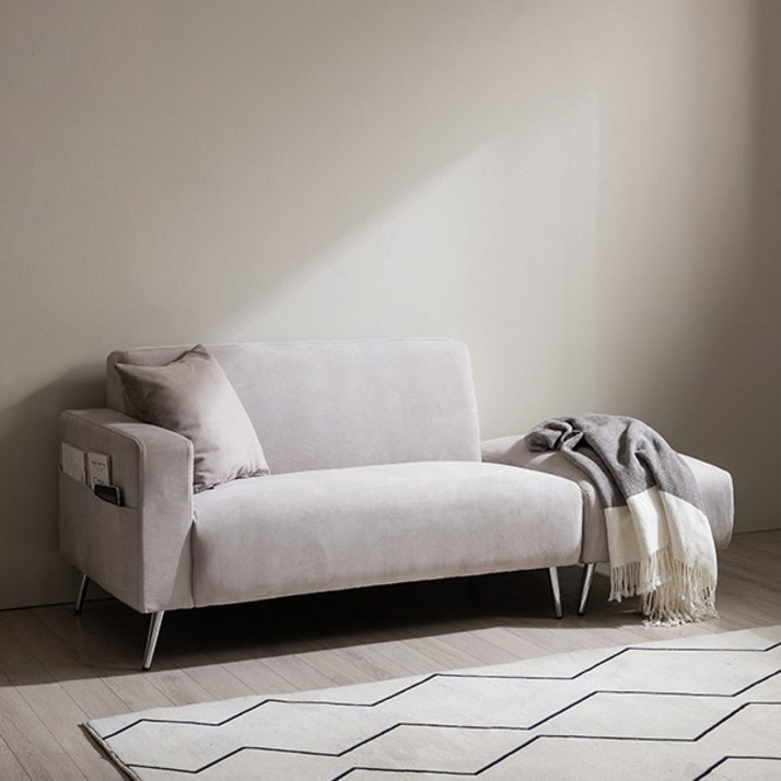 즉시할인 삼익가구 딘 아쿠아텍스 2인용 소파  스툴  쿠션 증정