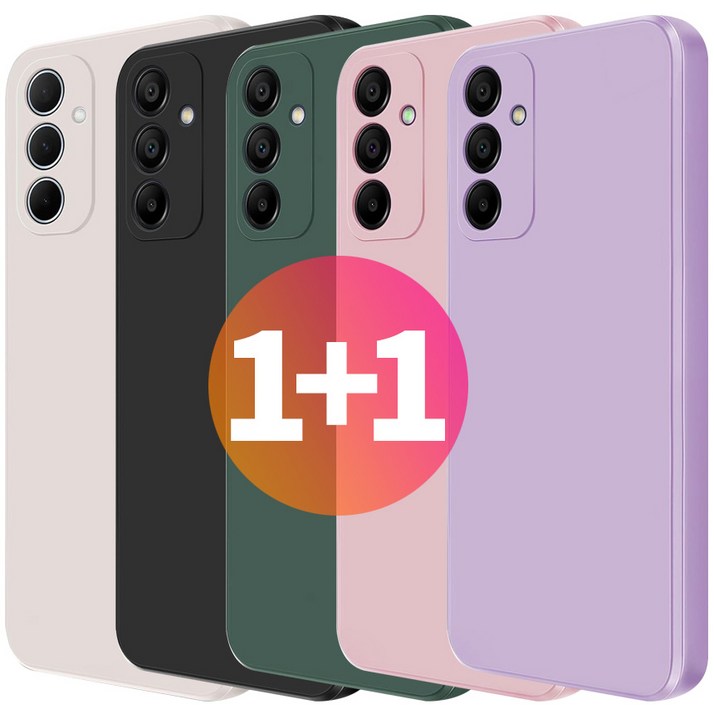 스톤스틸 1+1 갤럭시 S23 파스텔 컬러 사각 카메라 보호 케이스