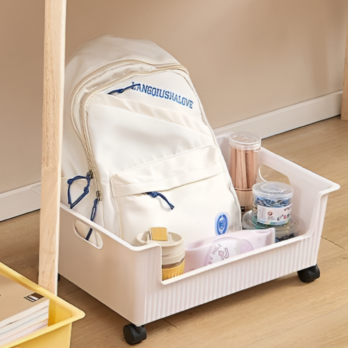 모엔데이 이동식 책가방 정리대 보관함, 1개, 화이트