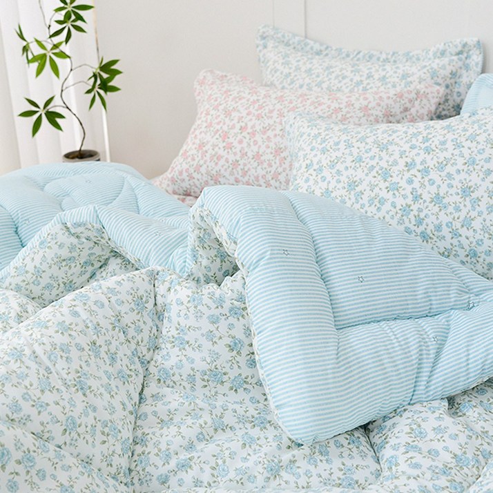 수젠하우스 플라워가든 소프트 마이크로 차렵 이불 국내 제작 생산