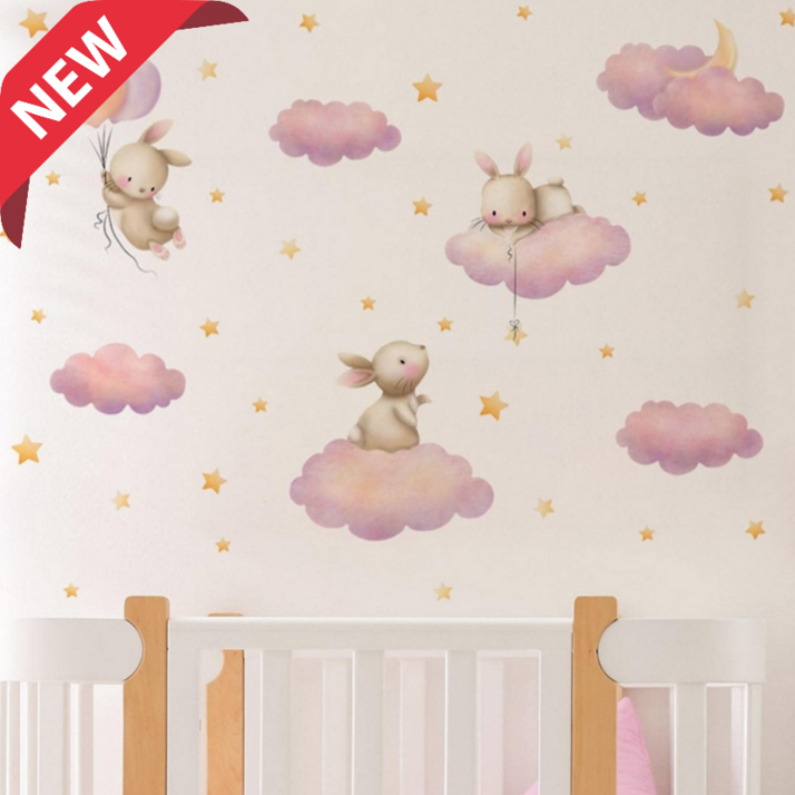 아이오쉬 매일 동화같은 아이방 포인트 벽지 스티커 데코 인테리어 집 꾸미기