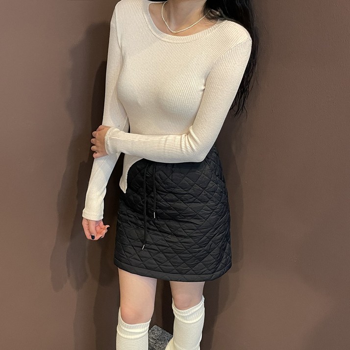 드리뮤즈 여성 캐주얼 패딩 러블리 데일리 포인트 패딩 미니 스커트 치마 드리뮤즈 여성 캐주얼 패딩 러블리 데일리 포인트 패딩 미니 스커트 치마