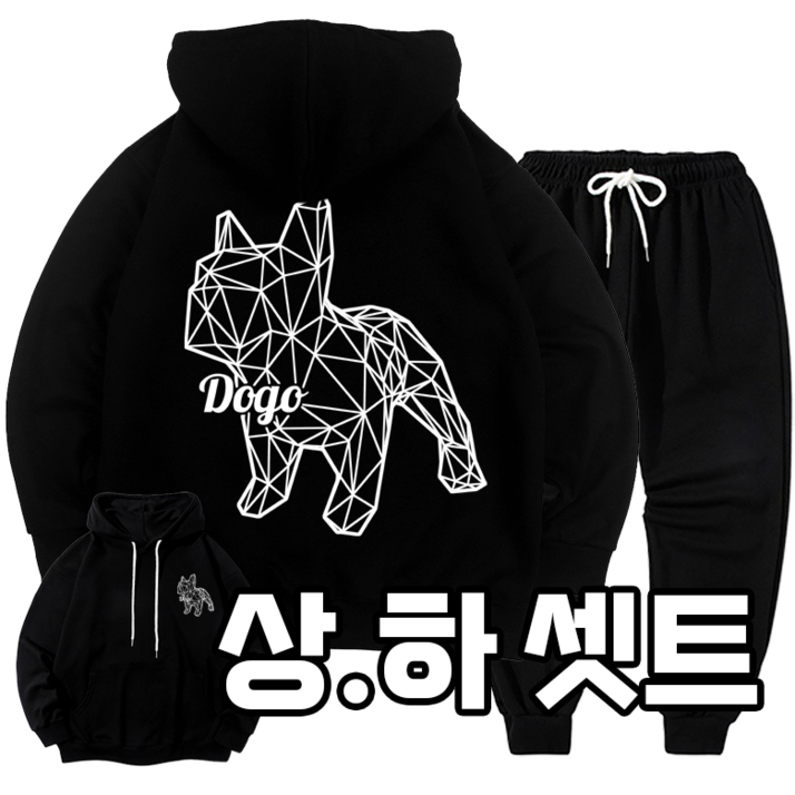 당일출고 DOGO 불독 조거 상하셋트 미라클 MXXL , 남녀 공용, 빅사이즈