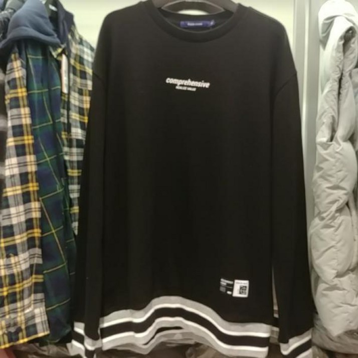 클라이드앤 클라이드앤 배색시보리맨투맨 긴팔 티셔츠