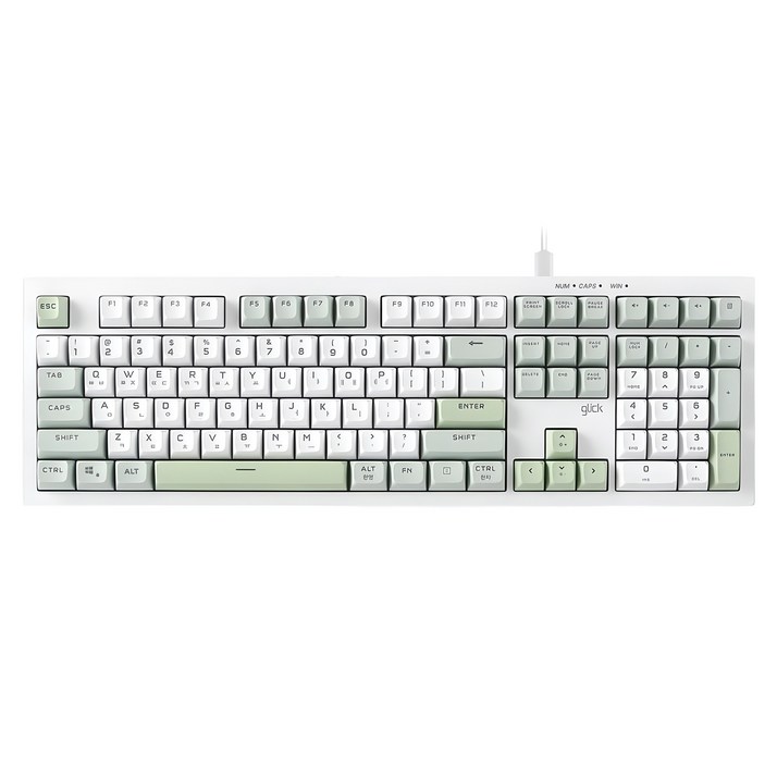 지클릭커 오피스프로 사일런스 M RGB 무소음 방수 유선 키보드