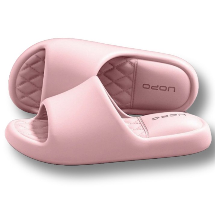 UOPO 에바 푹신한 쿠션 무소음 조리원 임산부 층간소음 슬리퍼 거실화 실내화, 1개, 연핑크