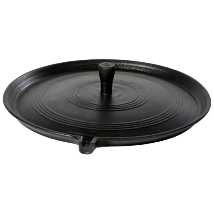 캠빌리지 주물 솥뚜껑 고기 불판 캠핑용 가정용 삼겹살 구이판 업소용 국내제작, 1개, 43cm