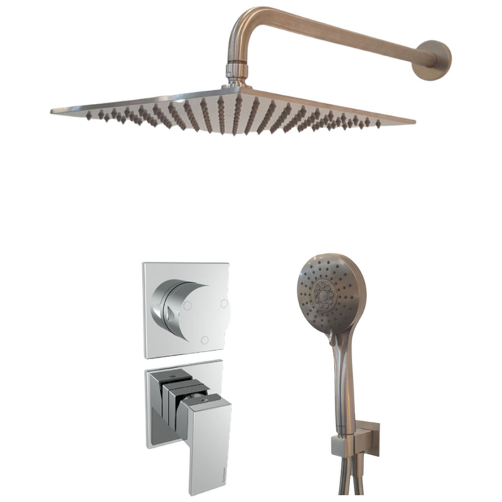 트리미 매립 해바라기수전 Q30 4BC2-NF SET A 브러쉬니켈 레인샤워기, 1개