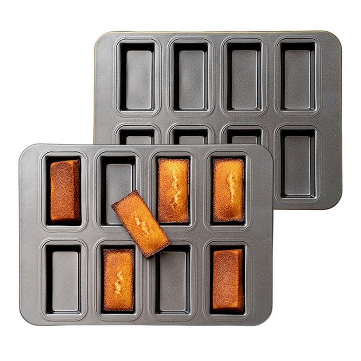 제이퀸스 홈베이킹 휘낭시에 틀 사각 마들렌 8구