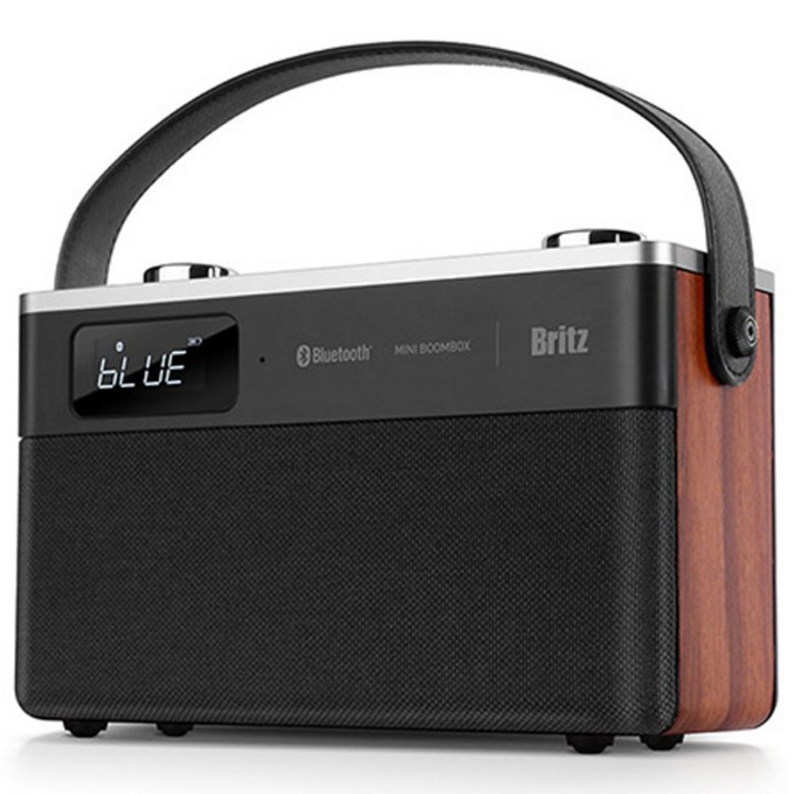 브리츠 스트랩 블루투스 스피커 BZ-GX400, BZ-GX400, 블랙 + 우드