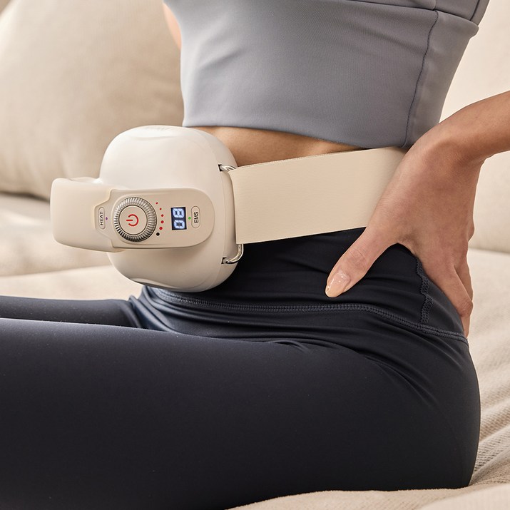 이노브엠 셀루핏 EMS 복부 온열 올인원 마사지기 IAM100PN, IAM100PN, 화이트
