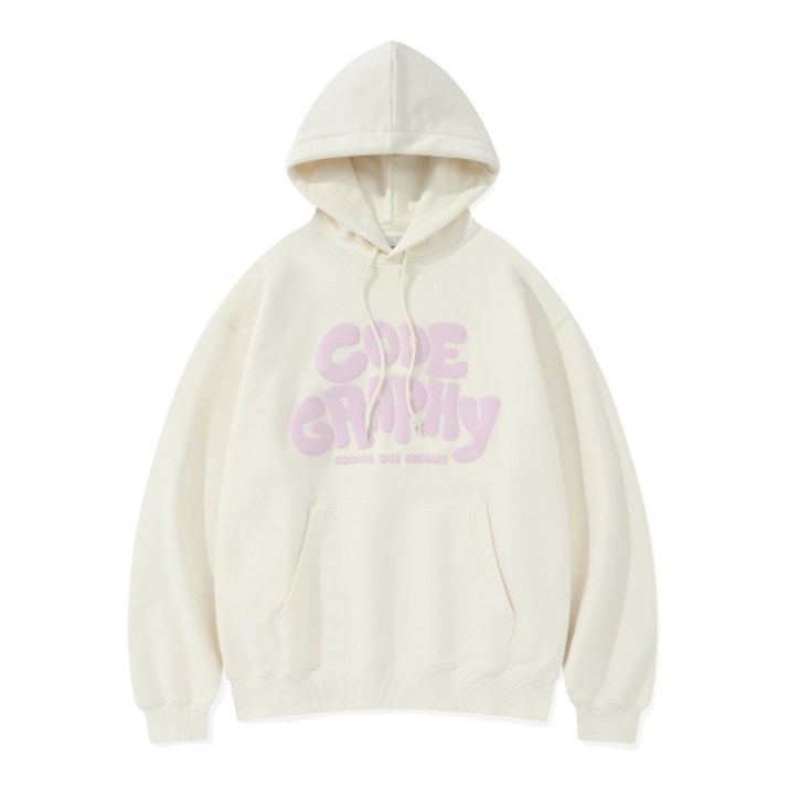 CODEGRAPHY 코드그라피 JELLY 로고 후드티아이보리 CBESUTH004IV 364037