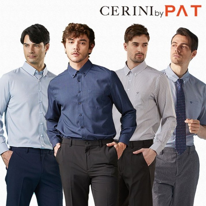 CERINI by PAT 남성 스판 셔츠 4종 세트 모음전
