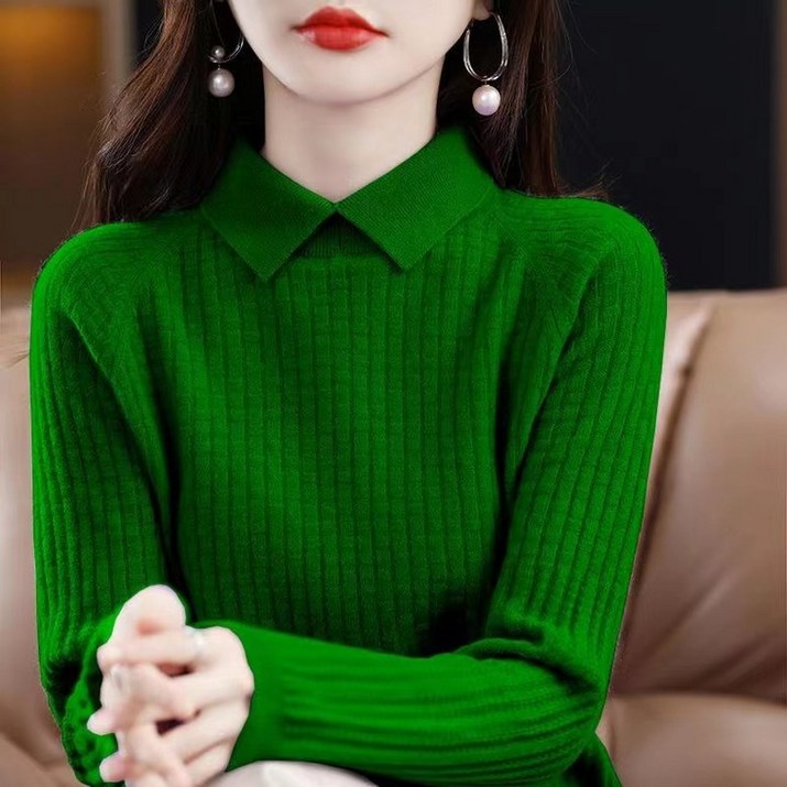 빌리즈빈 부디크 니트티 가을 여성 카라넥 스판 니트티 1925 빌리즈빈 부디크 니트티 가을 여성 카라넥 스판 니트티 1925