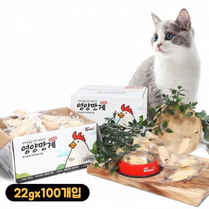 펫모닝 영양만계 닭가슴살 22g x 100개입 펫모닝 영양만계 닭가슴살 22g x 100개입