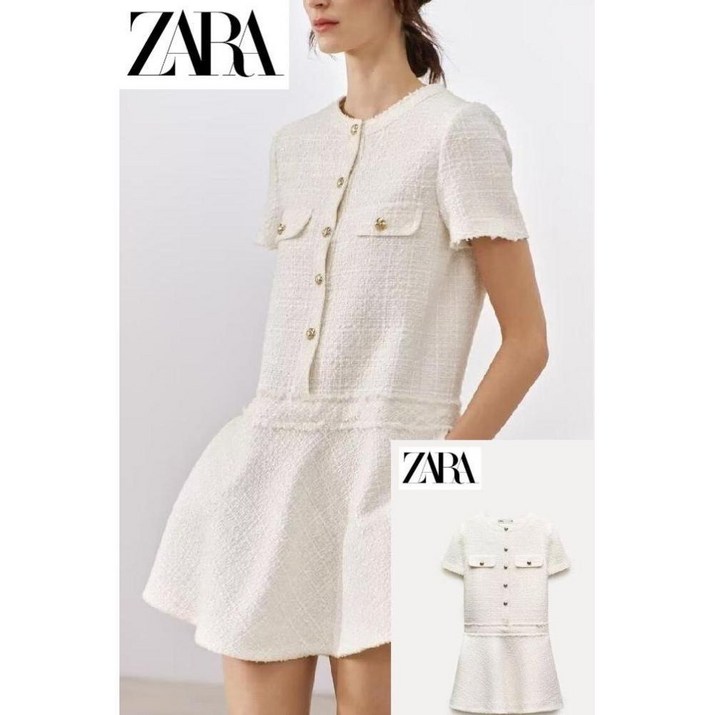 자라 스트럭처 미니 원피스 ZW COLLECTION 자라 스트럭처 미니 원피스 ZW COLLECTION