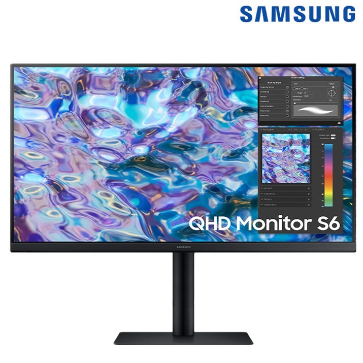 삼성전자 27인치 QHD 모니터 68.4cm IPS 75Hz 피벗 FreeSync