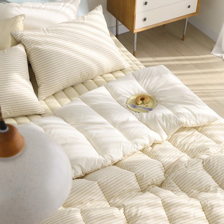 브랜드매장판 파르페 by알레르망 크루 워싱면 차렵이불세트 옐로우 SSS