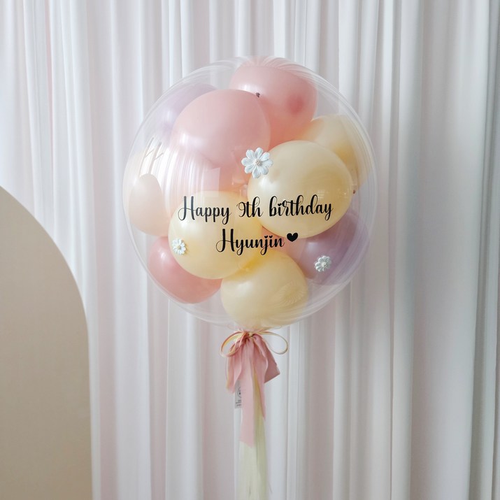 레터링풍선 완제품 당일제작 헬륨 생일 웨딩 이벤트 선, 29캔디핑크헬륨