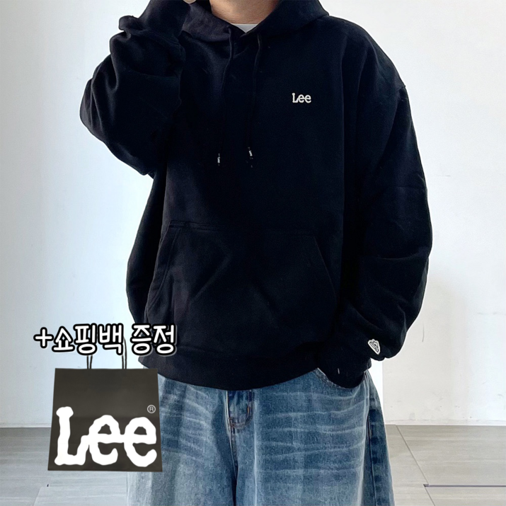 당일출고정품 LEE 리 스몰 트위치 오버핏 후드티 블랙 쇼핑백 당일출고정품 LEE 리 스몰 트위치 오버핏 후드티 블랙 쇼핑백