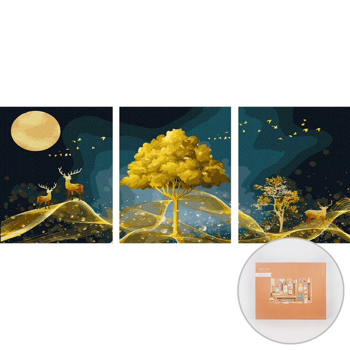 아트조이 DIY 명화 그리기 3단세트 40 x 50 cm