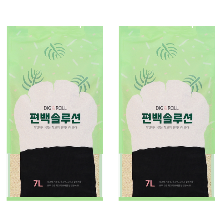 디그앤롤 편백솔루션 고양이 모래