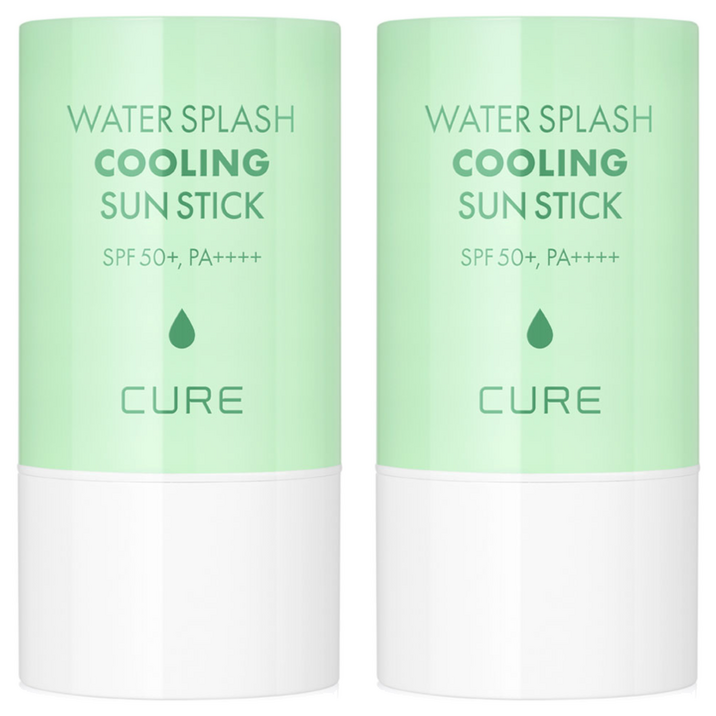 김정문알로에 라 센스 로에 큐어 워터 스플래쉬 쿨링 선스틱 SPF50+ PA++++, 23g, 2개