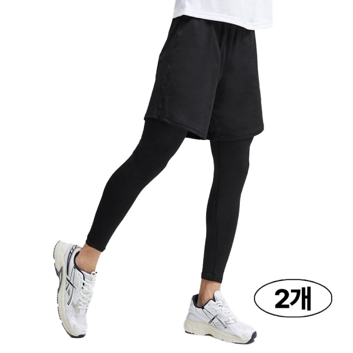 버닝몬스터 1+1 남자 반바지 레깅스 일체형