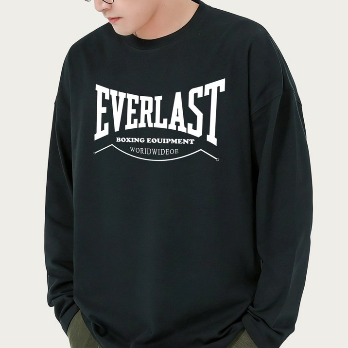 KAROW 후드티 긴팔면티 맨투맨 가족티 커플 WORLDWIDEOE 레터링 프린트  무늬 남자 여성 봄가을 데일리 기본핏