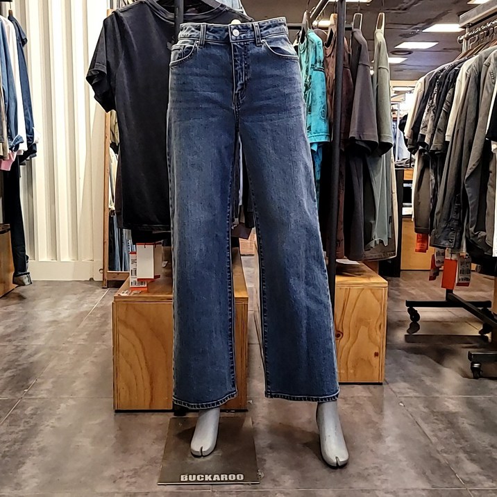 버커루 BC [24년신상] 봄 가을 데일리 청바지 인기최고 버커루 여성 M톤 와이드 팬츠 45Z-0814