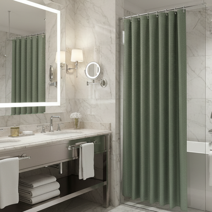 바이빈이 욕실 패브릭샤워커튼 방수