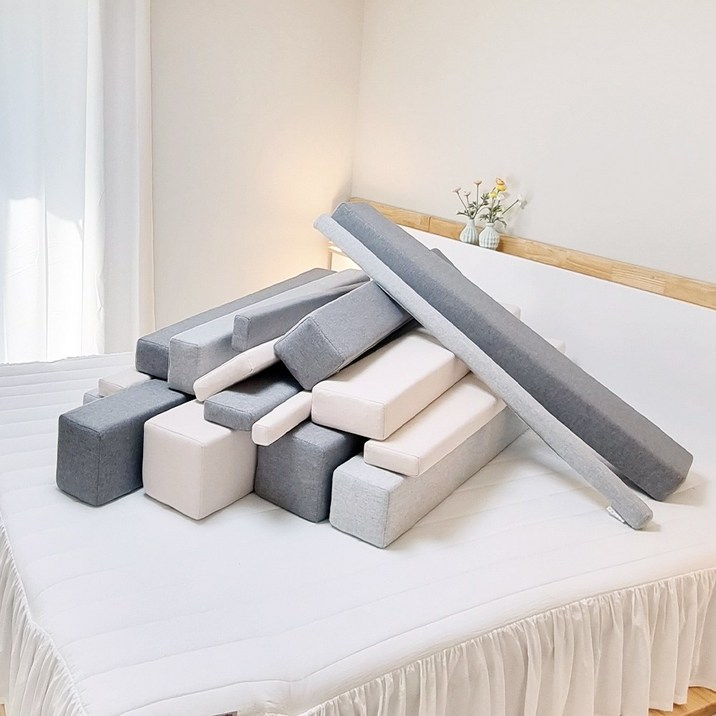 [압축포장X]노틈 침대틈새쿠션 침대벽 틈새막이 침대사이 패밀리 틈새패드, 그레이